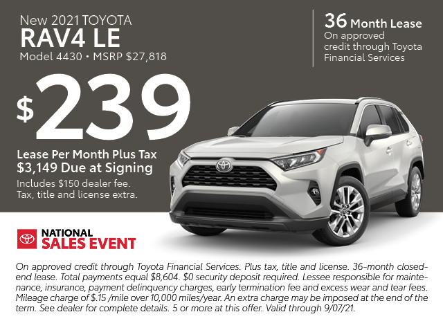 Available Toyota Car Suv Leasing Specials In Grapevine Serving Fort Worth Plano Tx
